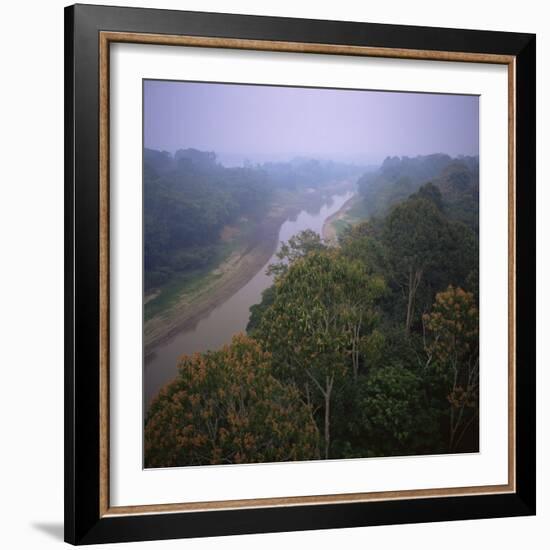 Morning Mists in Rio Negro Region of Amazon Rainforest, Amazonas State, Brazil, South America-Geoff Renner-Framed Photographic Print