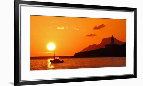 Morning mood at the Lighthouse of Alcanada, Alcudia, Majorca, Balearic Islands, Spain, Mediterranea-Hans-Peter Merten-Framed Premium Photographic Print