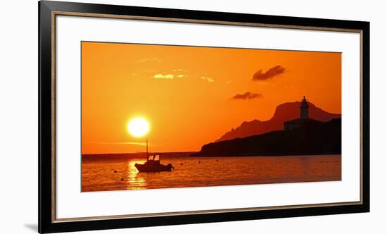 Morning mood at the Lighthouse of Alcanada, Alcudia, Majorca, Balearic Islands, Spain, Mediterranea-Hans-Peter Merten-Framed Premium Photographic Print