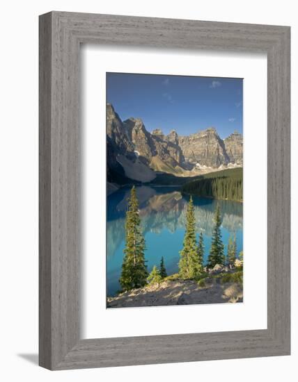 Morning, Moraine Lake, Banff National Park, Alberta, Canada-Michel Hersen-Framed Photographic Print