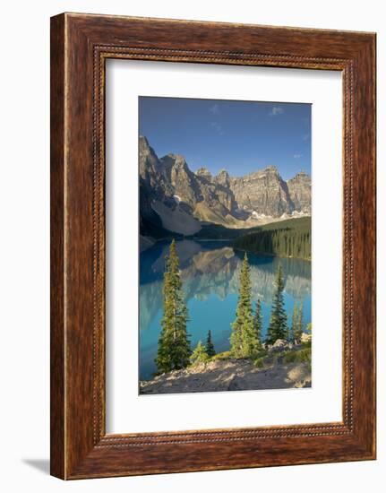 Morning, Moraine Lake, Banff National Park, Alberta, Canada-Michel Hersen-Framed Photographic Print