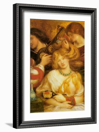 Morning Music-Dante Gabriel Rossetti-Framed Art Print