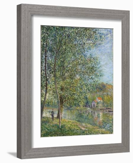 Morning Near the Loing; Matin Pres Du Loing, 1879-Alfred Sisley-Framed Giclee Print