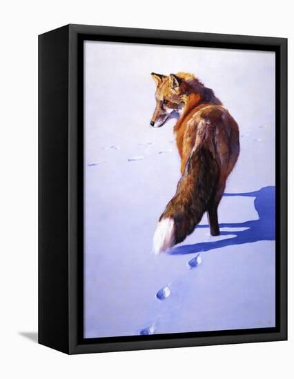 Morning News-Julie Chapman-Framed Stretched Canvas