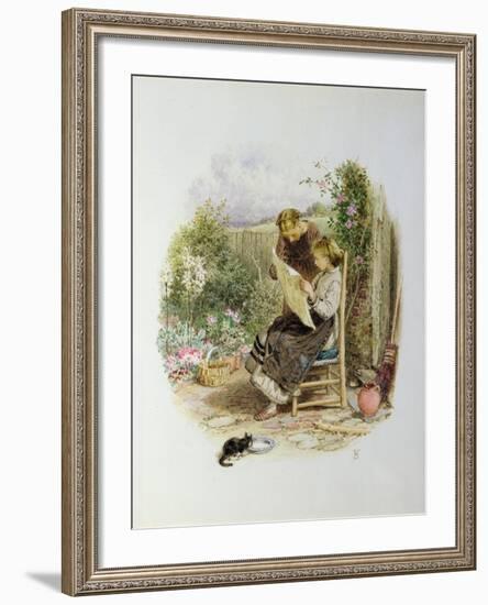 Morning News-Myles Birket Foster-Framed Giclee Print