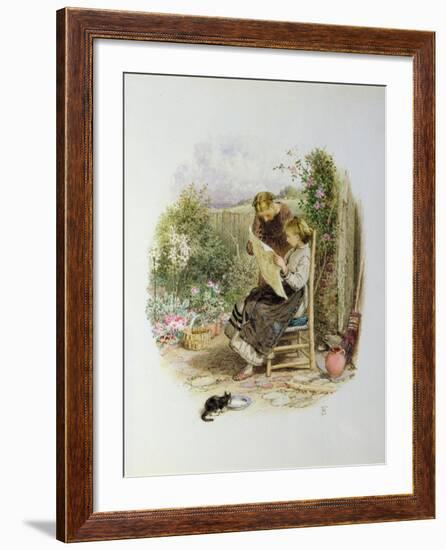 Morning News-Myles Birket Foster-Framed Giclee Print