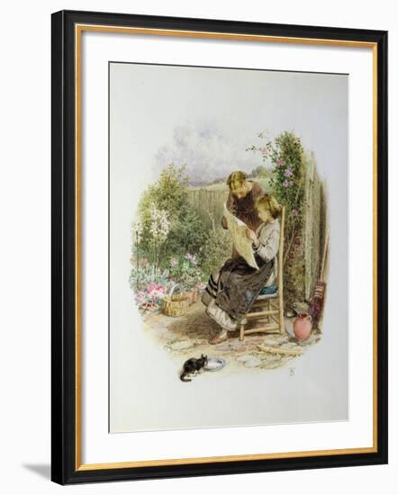 Morning News-Myles Birket Foster-Framed Giclee Print