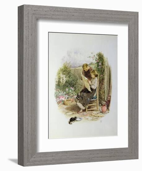 Morning News-Myles Birket Foster-Framed Giclee Print