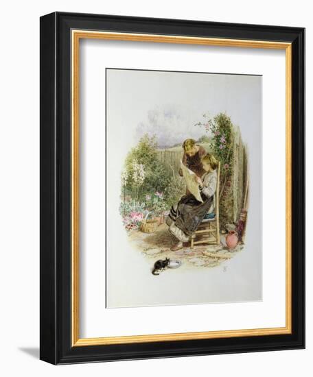 Morning News-Myles Birket Foster-Framed Giclee Print