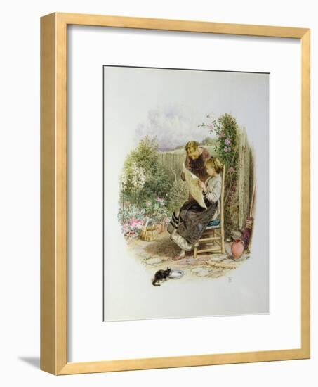 Morning News-Myles Birket Foster-Framed Giclee Print