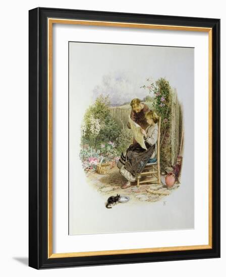 Morning News-Myles Birket Foster-Framed Giclee Print