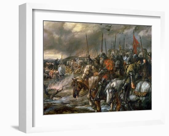 Morning of the Battle of Agincourt, 25th October 1415, 1884-Sir John Gilbert-Framed Giclee Print