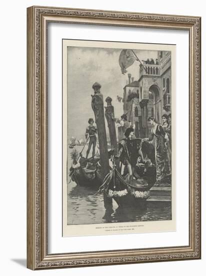 Morning of the Carnival at Venice in the Fifteenth Century-null-Framed Giclee Print