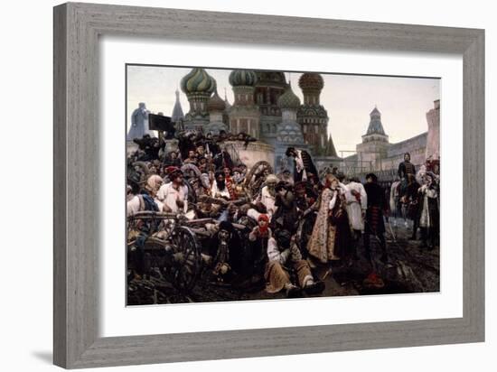 Morning of the Strelets' Execution-Vasili Ivanovich Surikov-Framed Giclee Print