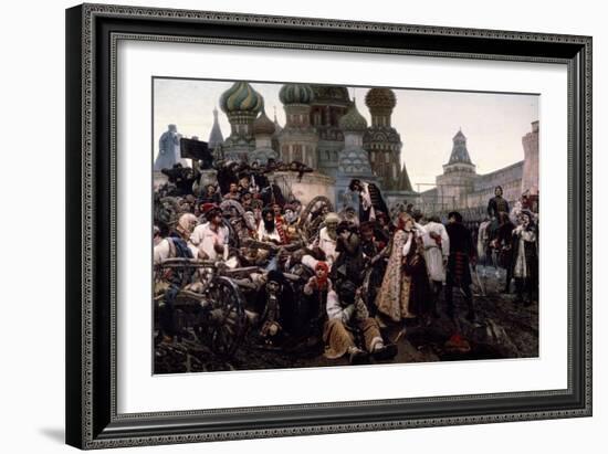 Morning of the Strelets' Execution-Vasili Ivanovich Surikov-Framed Giclee Print