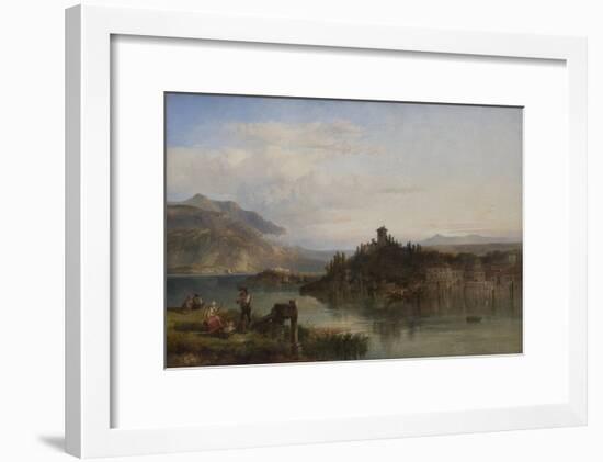 Morning on Lake Garda, Italy, 1861-James Vivien de Fleury-Framed Giclee Print