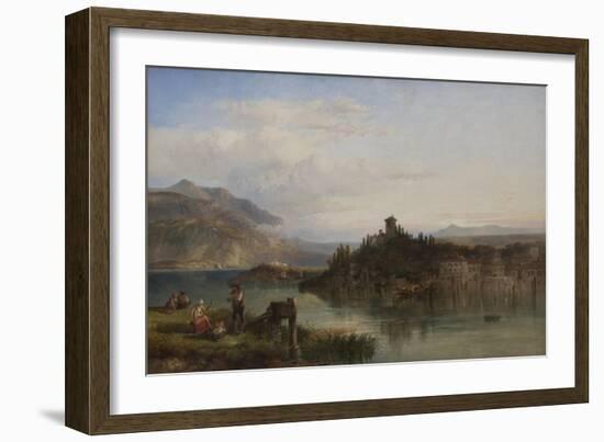 Morning on Lake Garda, Italy, 1861-James Vivien de Fleury-Framed Giclee Print