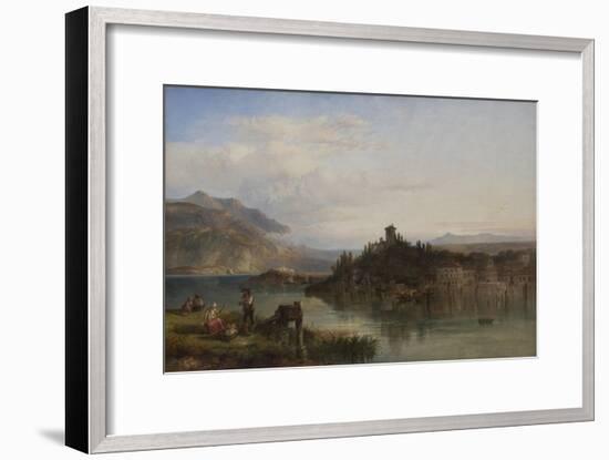 Morning on Lake Garda, Italy, 1861-James Vivien de Fleury-Framed Giclee Print