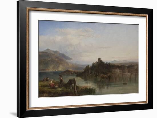 Morning on Lake Garda, Italy, 1861-James Vivien de Fleury-Framed Giclee Print