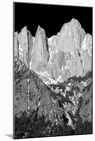 Morning on Mt Whitney II BW-Douglas Taylor-Mounted Photo