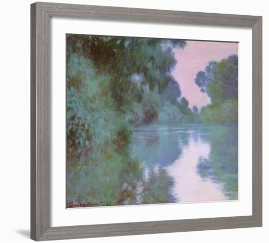 Morning On Seine-Claude Monet-Framed Art Print