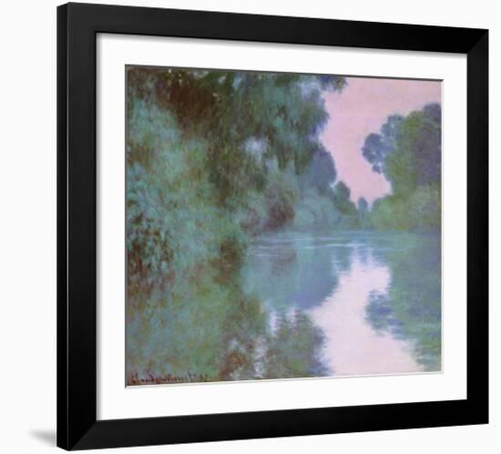 Morning On Seine-Claude Monet-Framed Art Print