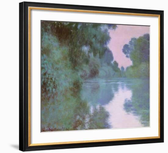 Morning On Seine-Claude Monet-Framed Art Print