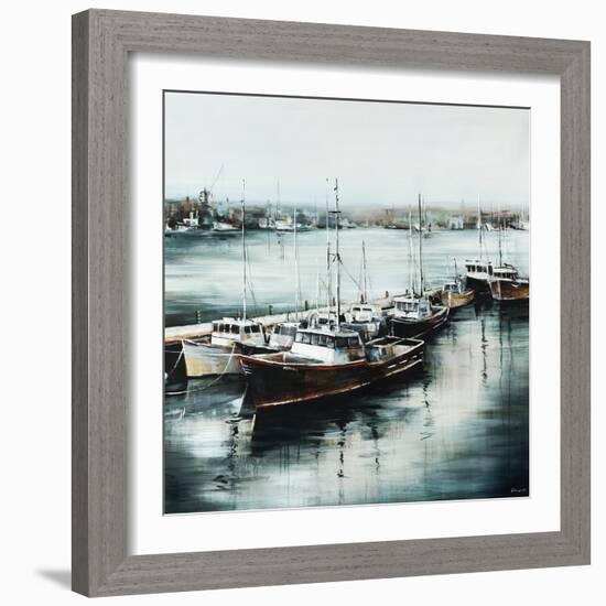 Morning on the Dock-Sydney Edmunds-Framed Giclee Print