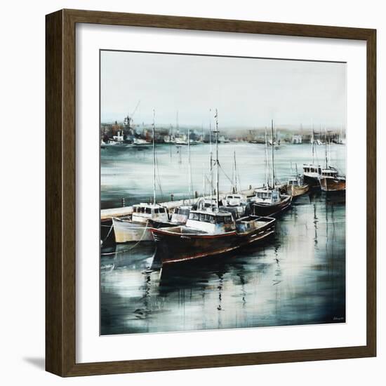 Morning on the Dock-Sydney Edmunds-Framed Giclee Print