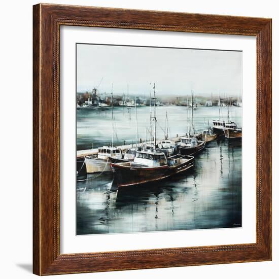 Morning on the Dock-Sydney Edmunds-Framed Giclee Print