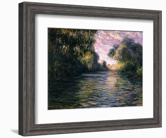 Morning on the Seine, 1897-Claude Monet-Framed Giclee Print