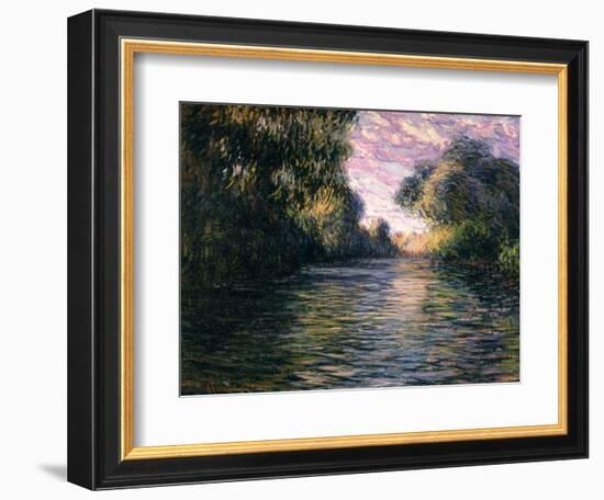 Morning on the Seine, 1897-Claude Monet-Framed Giclee Print