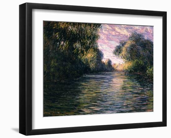 Morning on the Seine, 1897-Claude Monet-Framed Giclee Print