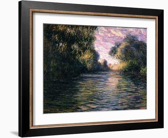 Morning on the Seine, 1897-Claude Monet-Framed Giclee Print