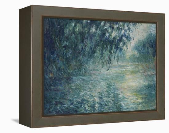 Morning on the Seine, 1898-Claude Monet-Framed Premier Image Canvas