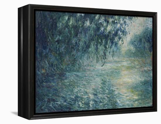 Morning on the Seine, 1898-Claude Monet-Framed Premier Image Canvas