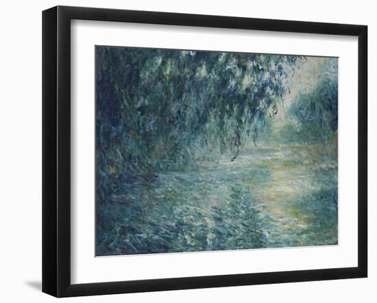 Morning on the Seine, 1898-Claude Monet-Framed Giclee Print