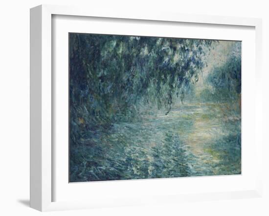 Morning on the Seine, 1898-Claude Monet-Framed Giclee Print