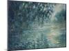 Morning on the Seine, 1898-Claude Monet-Mounted Giclee Print