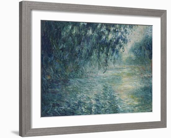 Morning on the Seine, 1898-Claude Monet-Framed Giclee Print