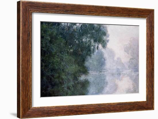 Morning on the Seine, Effect of Mist; Matinee Sur La Seine, Effet De Brume, 1897-Claude Monet-Framed Giclee Print