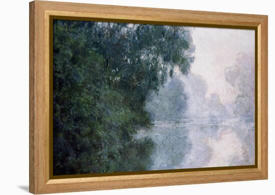 Morning on the Seine, Effect of Mist-Claude Monet-Framed Premier Image Canvas