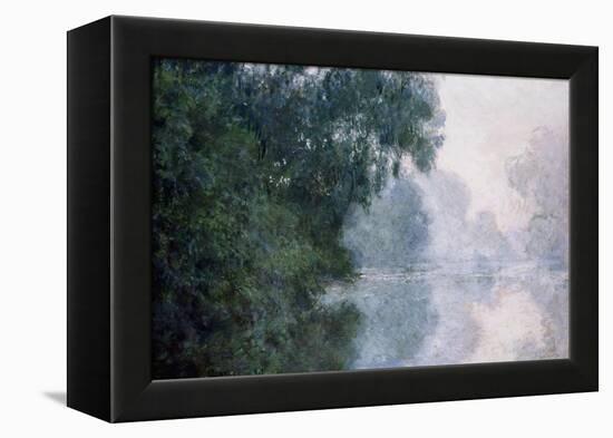 Morning on the Seine, Effect of Mist-Claude Monet-Framed Premier Image Canvas