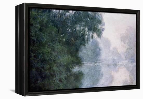 Morning on the Seine, Effect of Mist-Claude Monet-Framed Premier Image Canvas