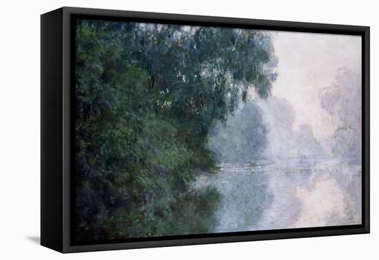 Morning on the Seine, Effect of Mist-Claude Monet-Framed Premier Image Canvas