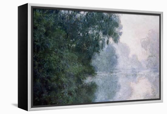 Morning on the Seine, Effect of Mist-Claude Monet-Framed Premier Image Canvas