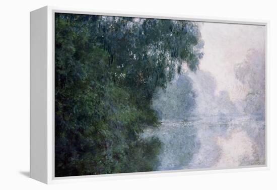 Morning on the Seine, Effect of Mist-Claude Monet-Framed Premier Image Canvas