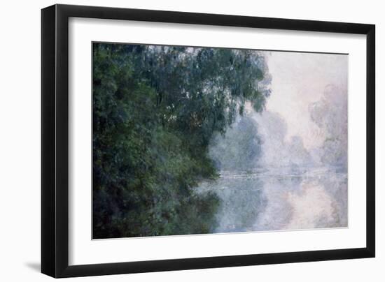 Morning on the Seine, Effect of Mist-Claude Monet-Framed Giclee Print