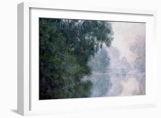 Morning on the Seine, Effect of Mist-Claude Monet-Framed Giclee Print