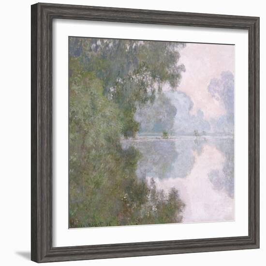 Morning on the Seine, Near Giverny, 1896-Claude Monet-Framed Giclee Print